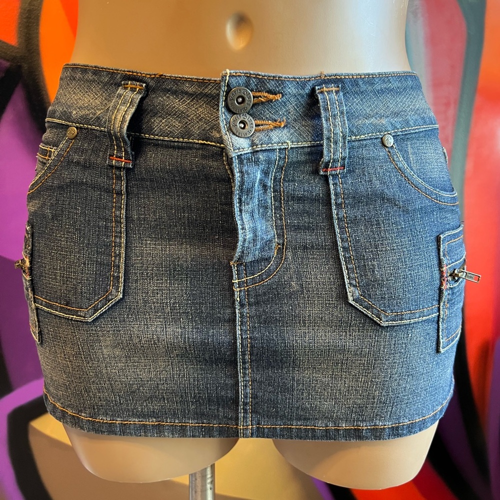 Paris Blues Denim Mini Skirt Size 5